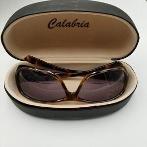 Calabria Sunglasses Readers Shades Glasses +200 RD 128 Brown Tortoise Case